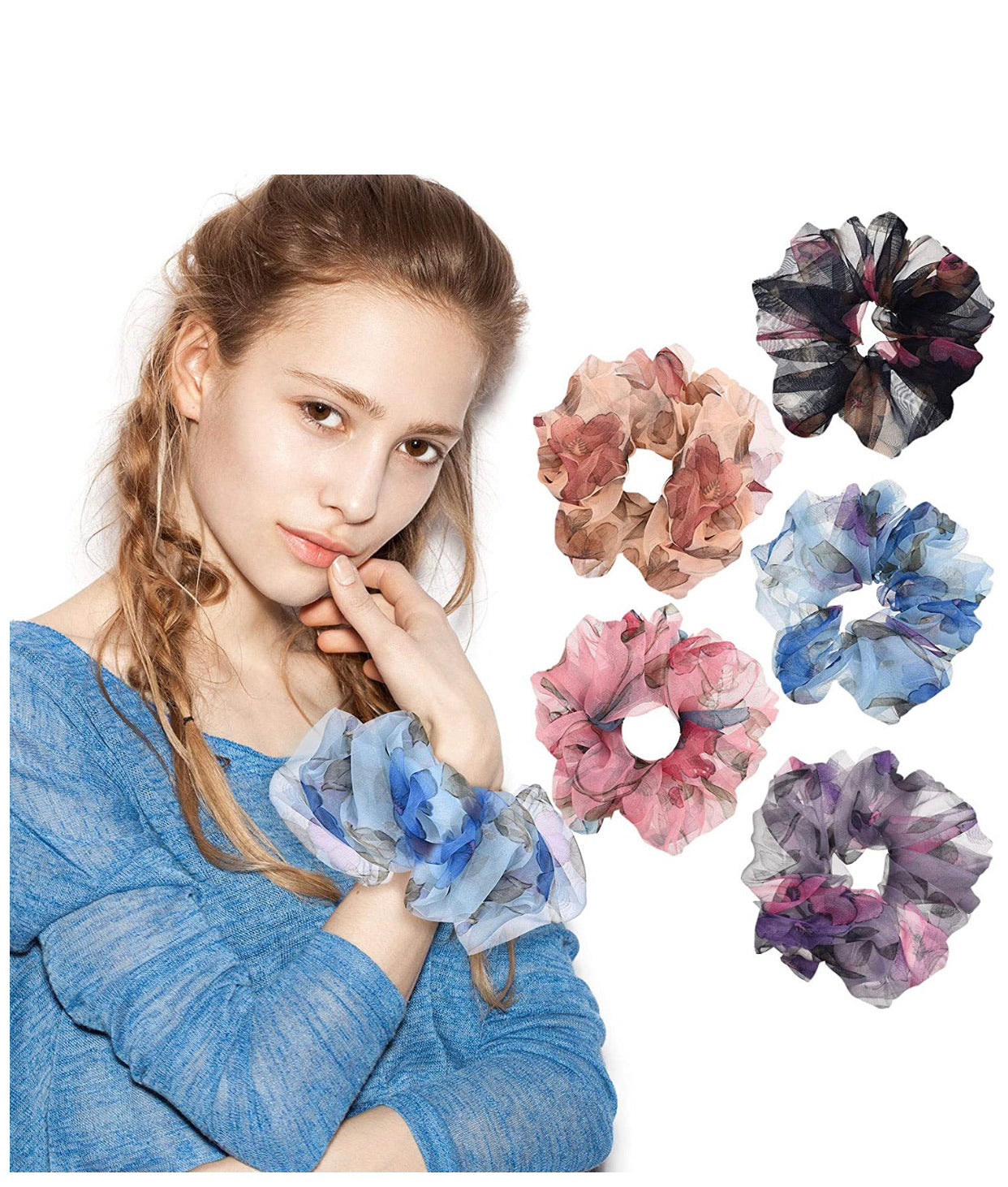 Set De 10 Scrunchies XL