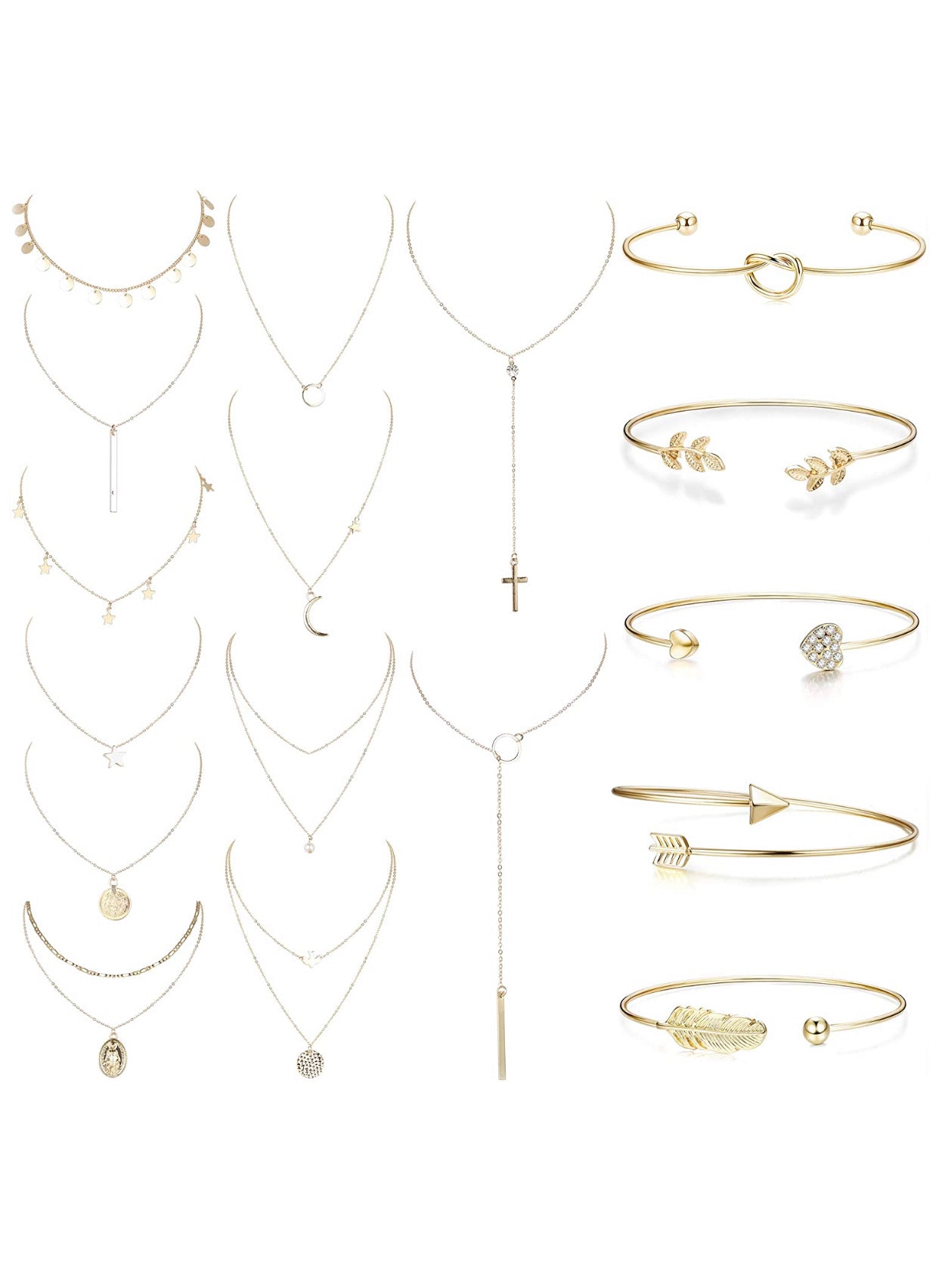 Set De Joyería 17 pcs Joerica Collares Y Pulseras