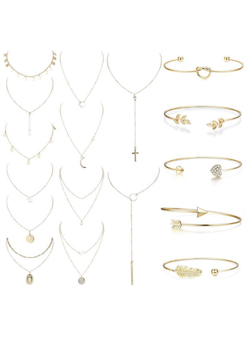 Set De Joyería 17 pcs Joerica Collares Y Pulseras