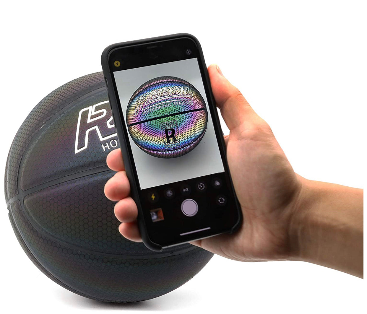 Pelota Basketball Reflectante Luminosa