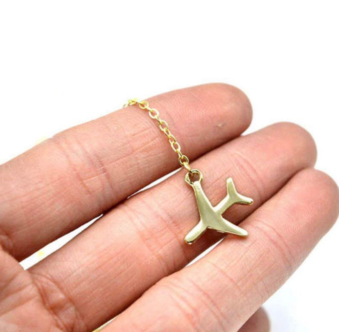 Collar Avión Layer Dorado