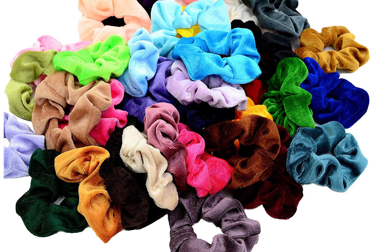 Set De 45 Piezas Scrunchies Donitas Donas
