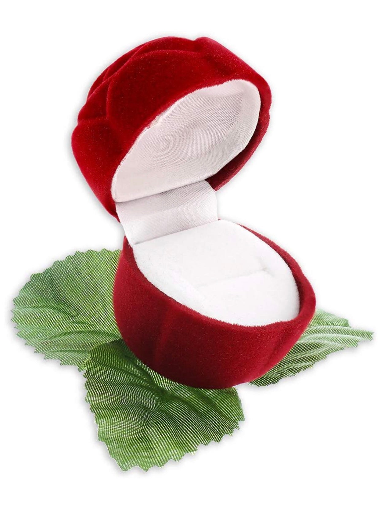 Caja De Rosa Roja De Regalo Para Joyería