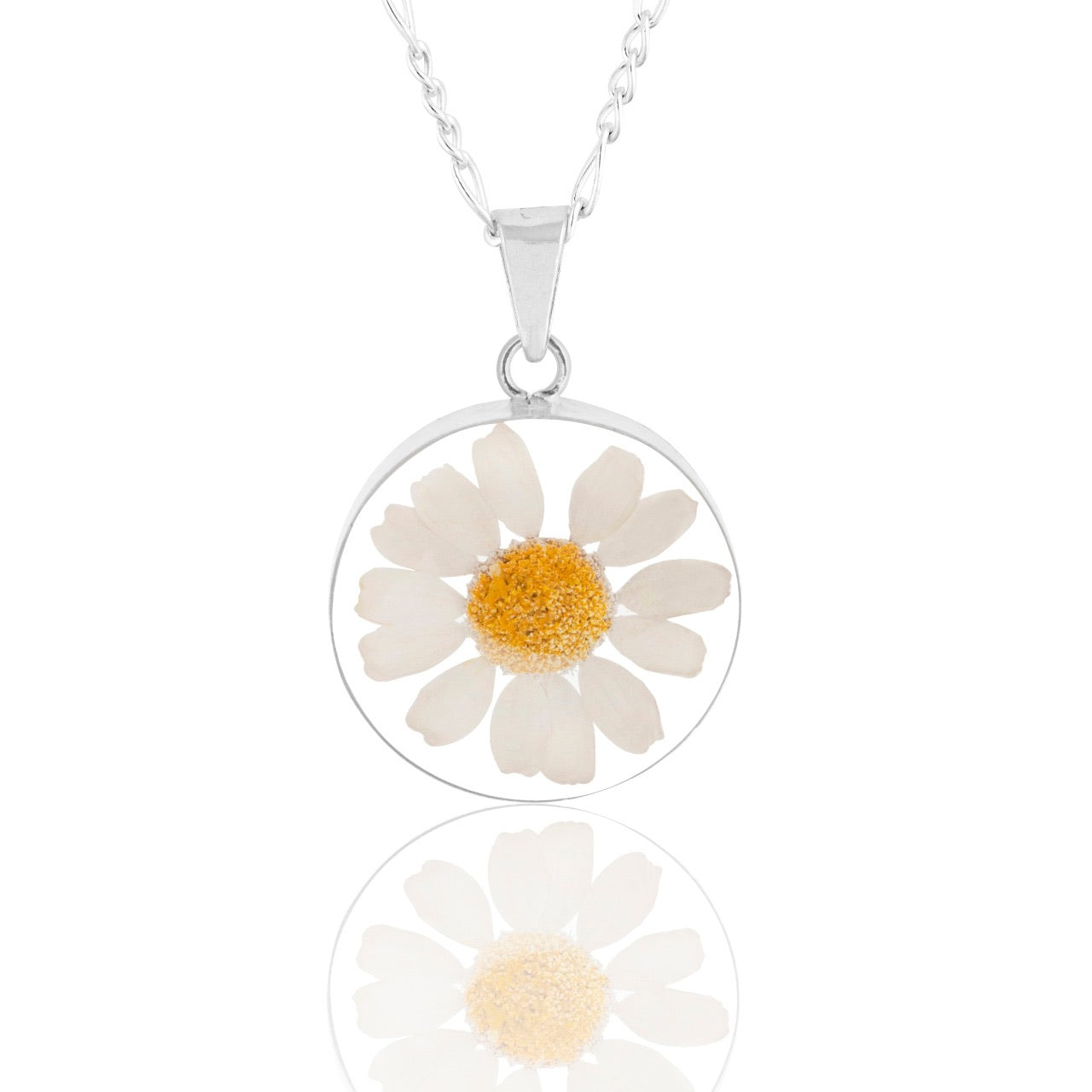 Collar Margarita Natural 100% Flor Blanca