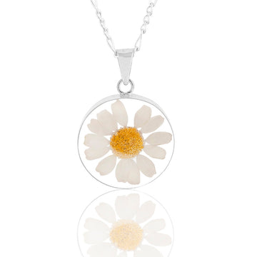 Collar Margarita Natural 100% Flor Blanca