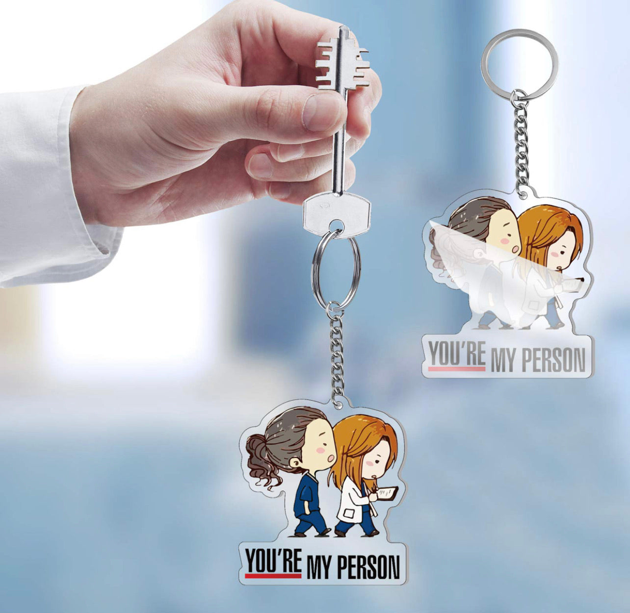 Greys Anatomy Set De Portagafete 2Pcs
