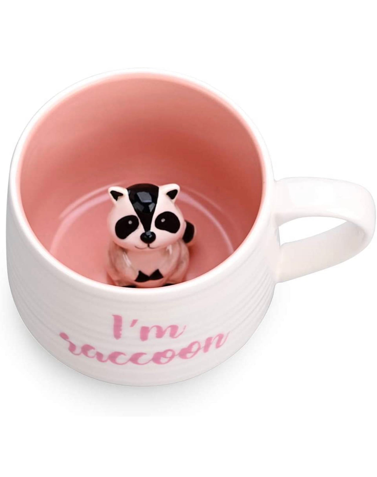 Taza Figura Interior Mapache