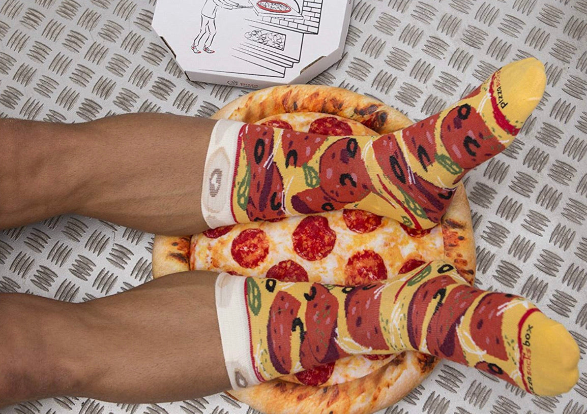 Caja De Pizza Calcetines 4 Sets