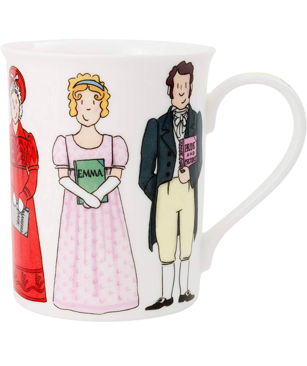 Taza Jane Austen Libros Personajes