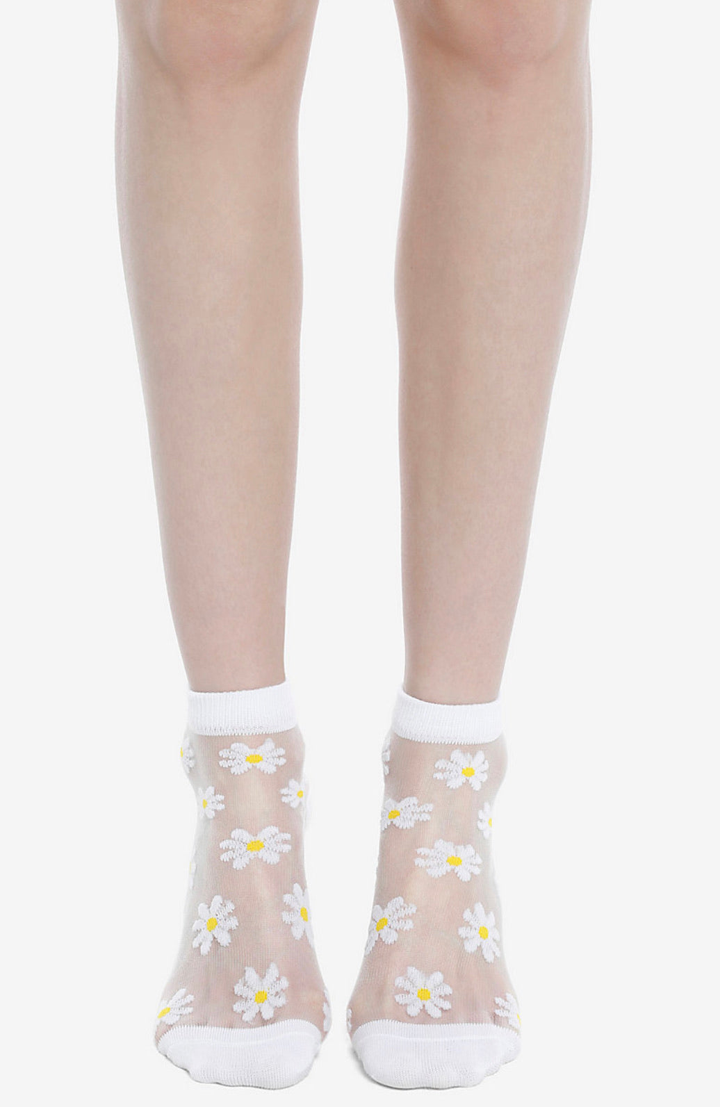 Calcetines Transparentes Flores