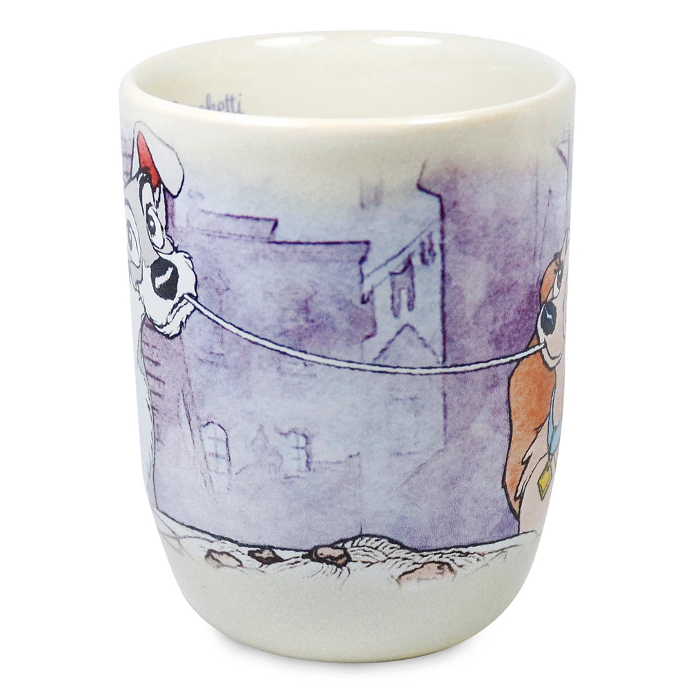 La Dama Y El Vagabundo Taza Dibujo