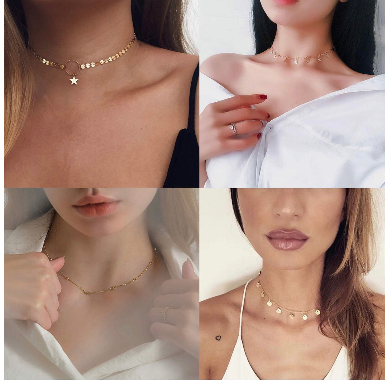 Set de 10 Collares Layers Dorado