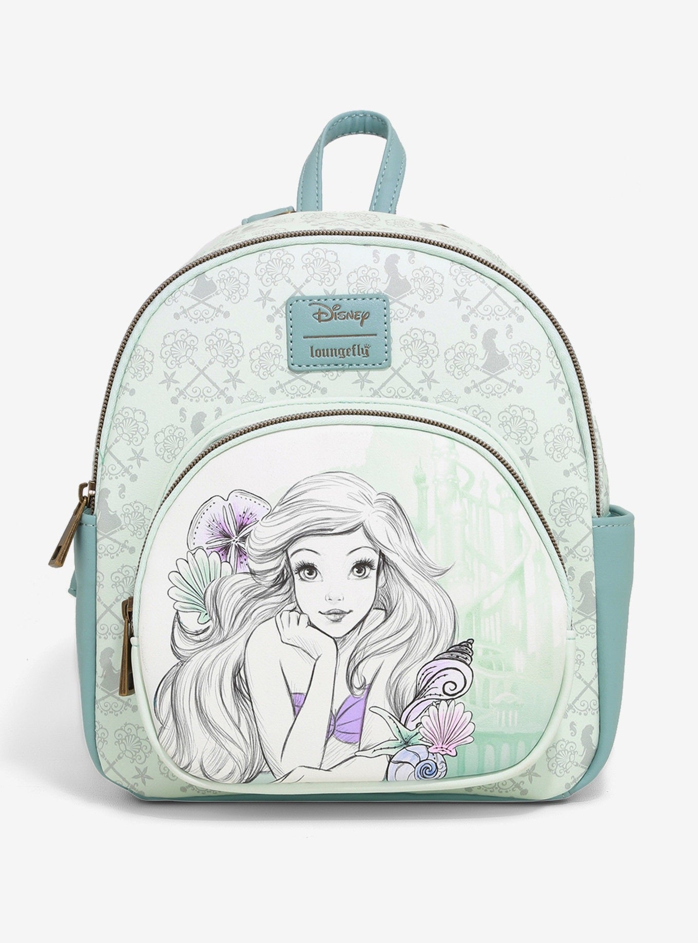 La Sirenita Mochila Ariel Dibujo