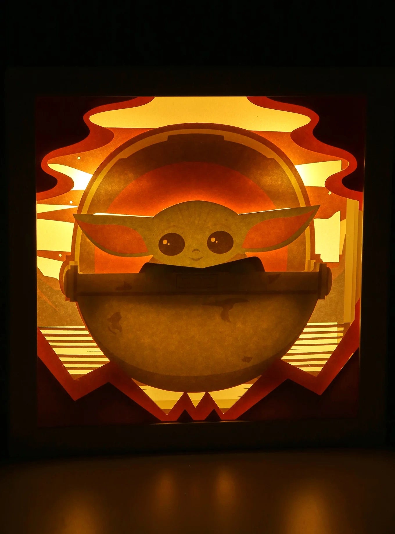 The Mandalorian Star Wars Cuadro De Luz The Child