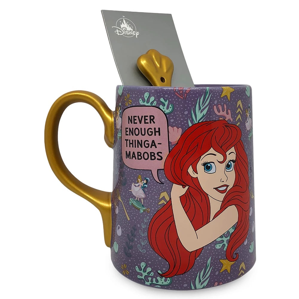Ariel La Sirenita Taza Con Cuchara