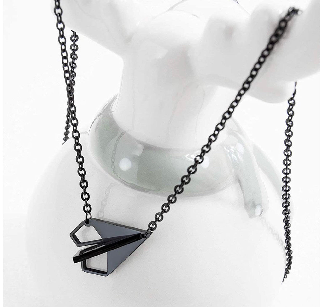 Set De Collares Aviones De Papel Para Pareja