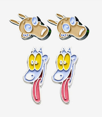 Set De Aretes Rocko y Spunky Nickelodeo