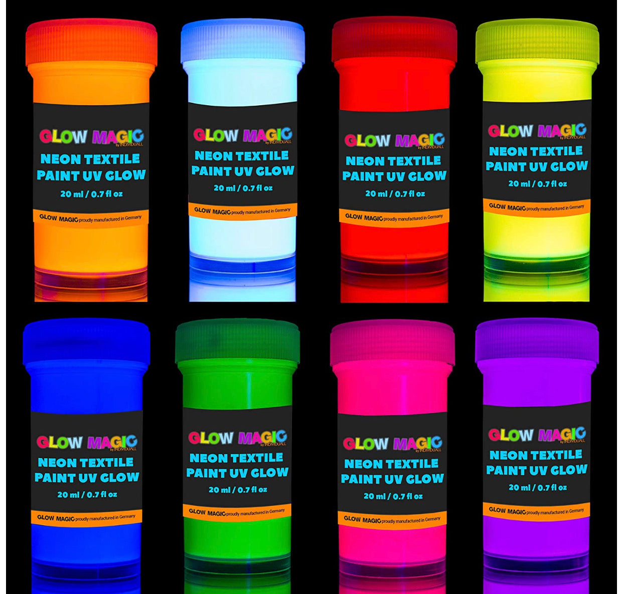 Pinturas Tie Dye Neon UV