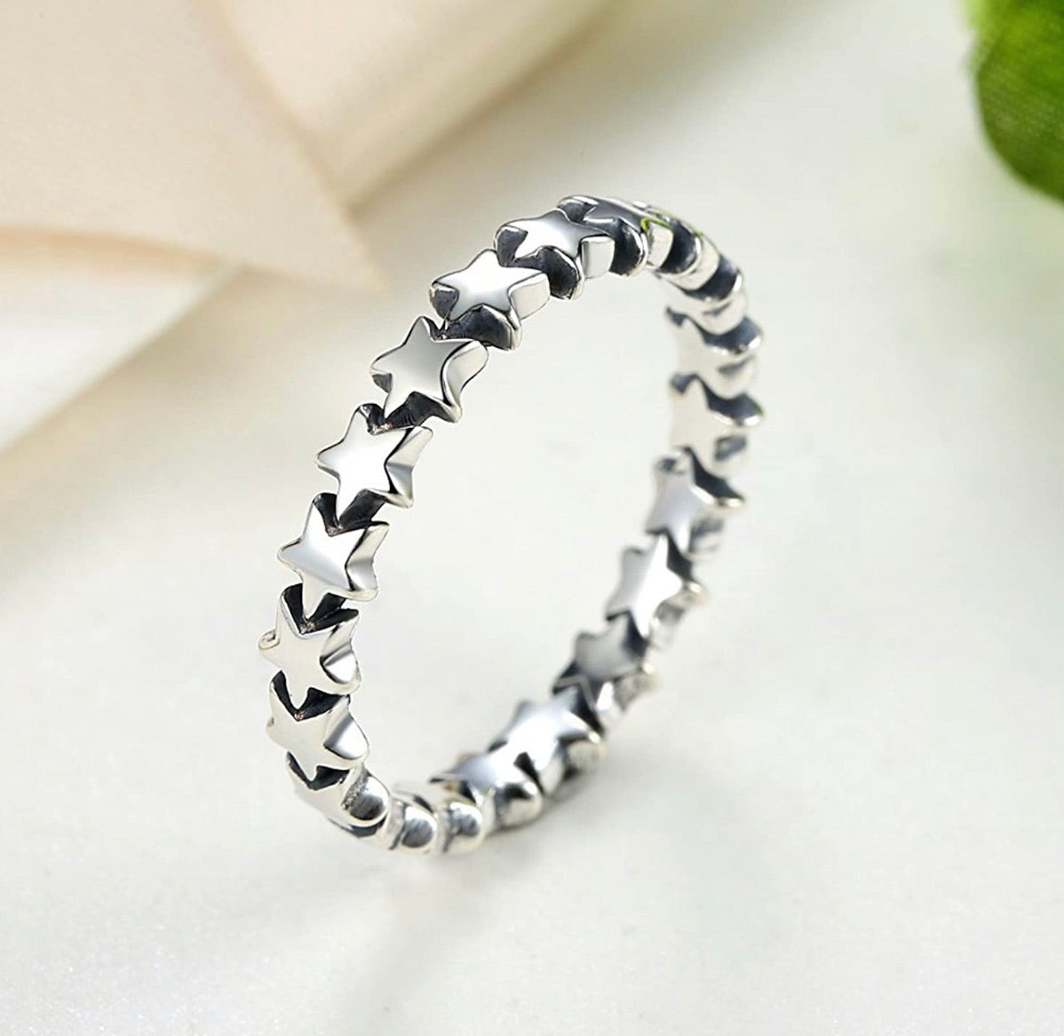 Anillo De Estrellas Plata .925