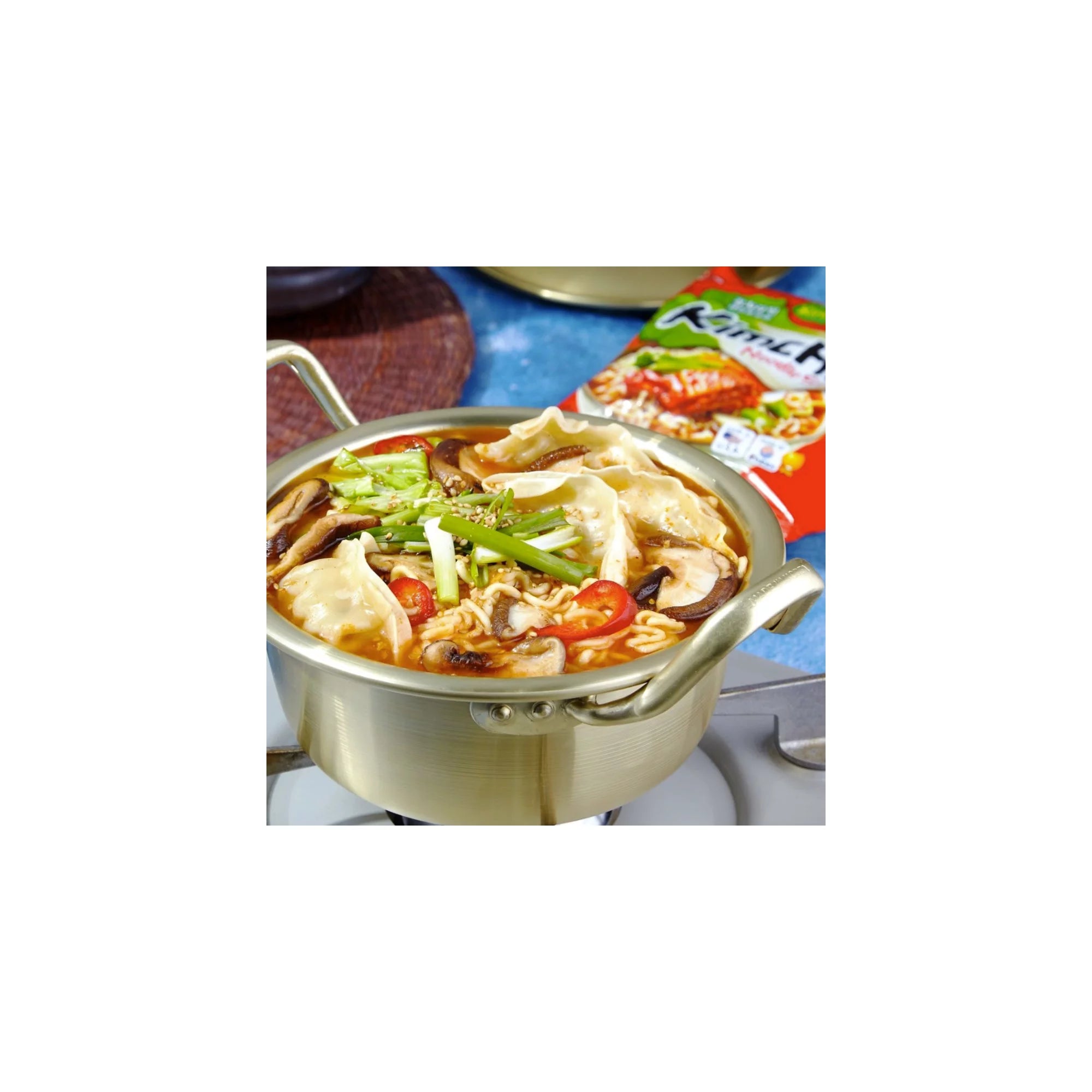 Nongshim Kimchi Spicy Red Chili Ramyun Ramen Noodle Soup Pack (4)