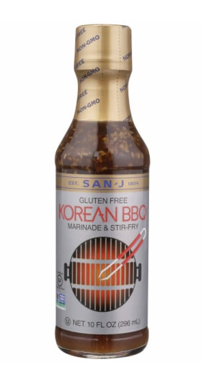 San-J Korean Gluten Free BBQ Marinade and Stir-Fry Sauce