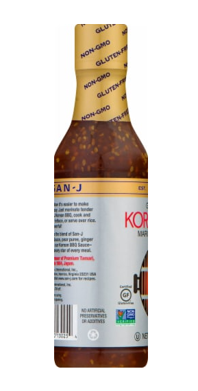 San-J Korean Gluten Free BBQ Marinade and Stir-Fry Sauce