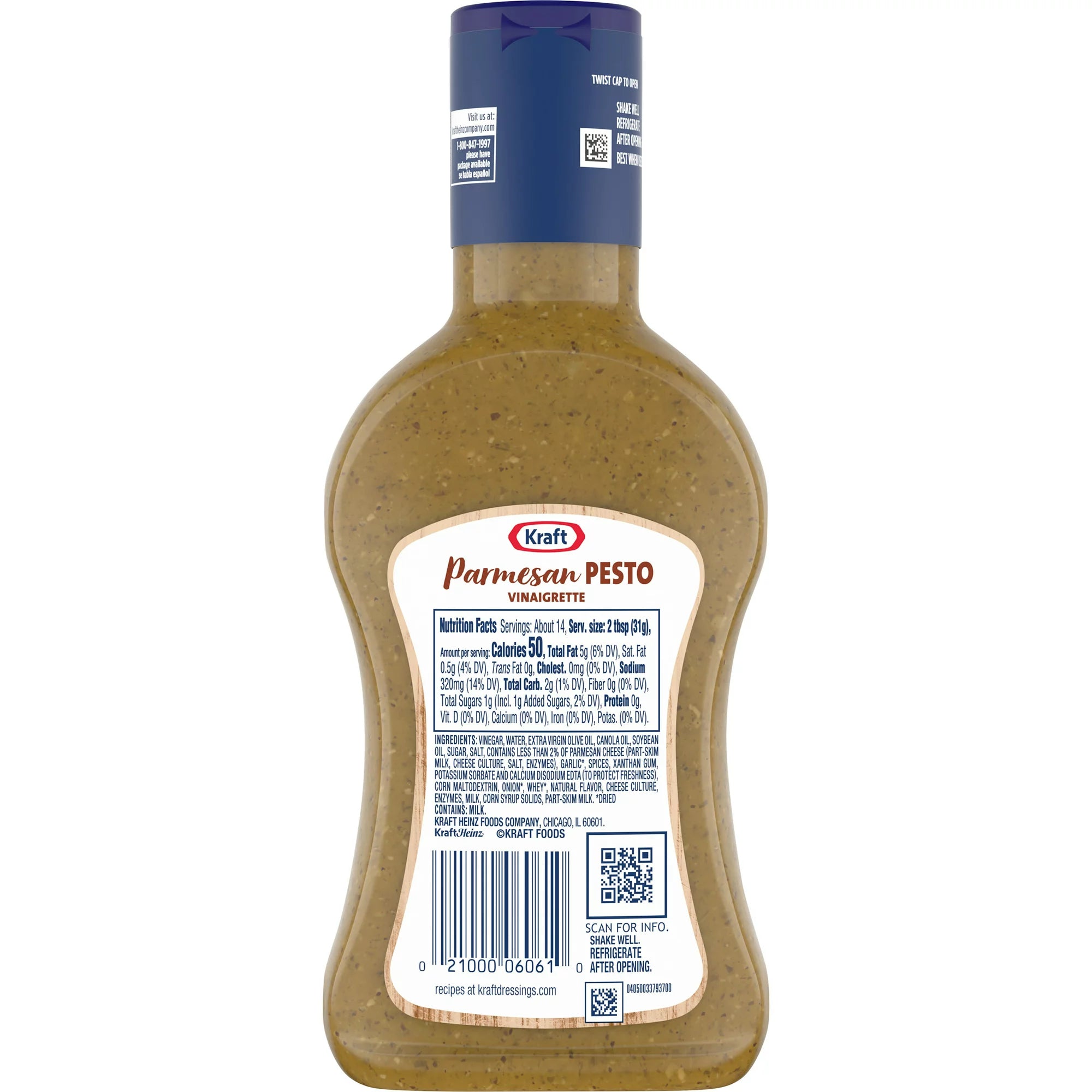 Kraft Parmesan Pesto Vinaigrette Salad Dressing