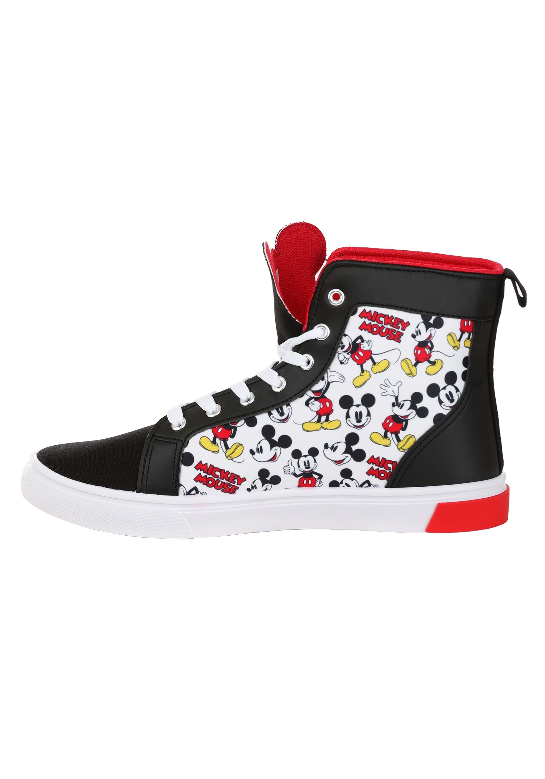 Mickey Mouse High Top Sneakers Tennis Caballero