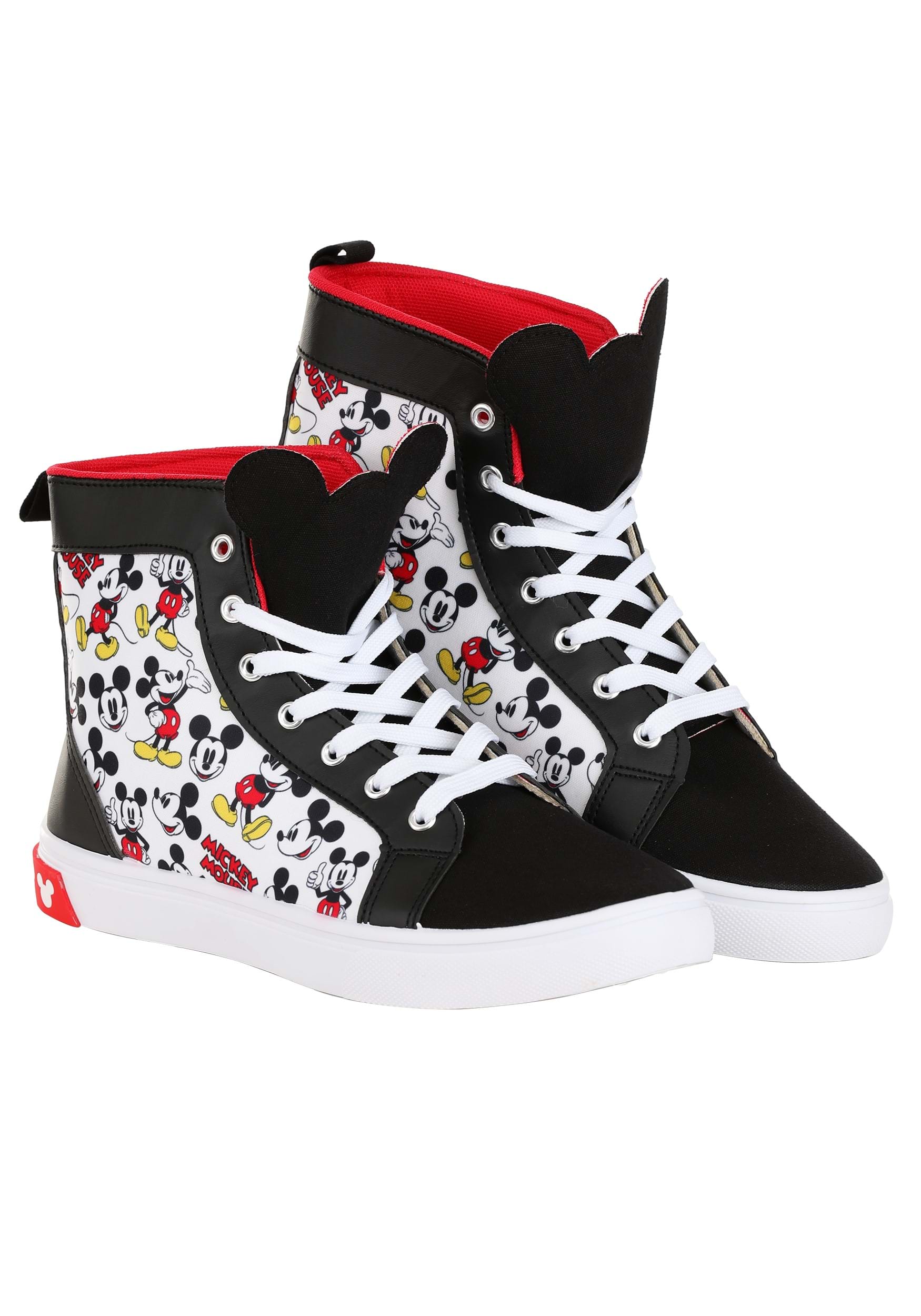 Mickey Mouse High Top Sneakers Tennis Caballero