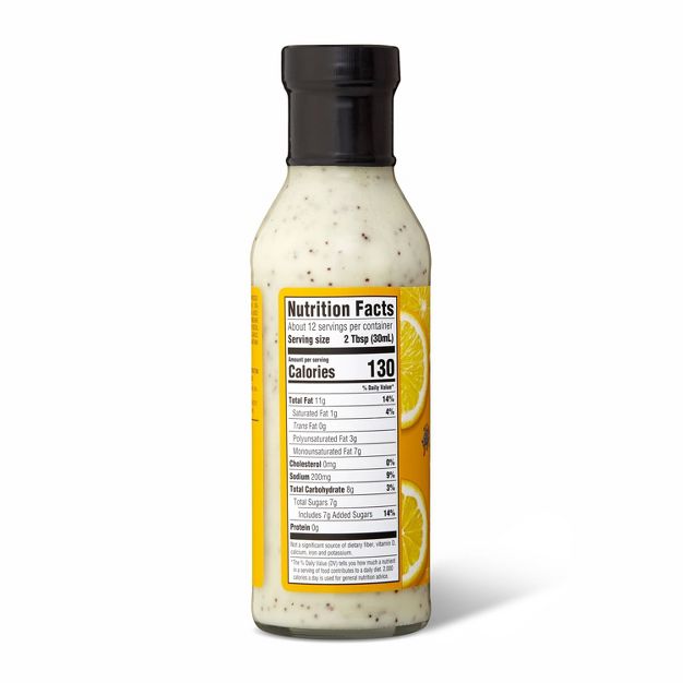 Meyer Lemon Poppyseed Dressing - 12fl oz - Good & Gather™