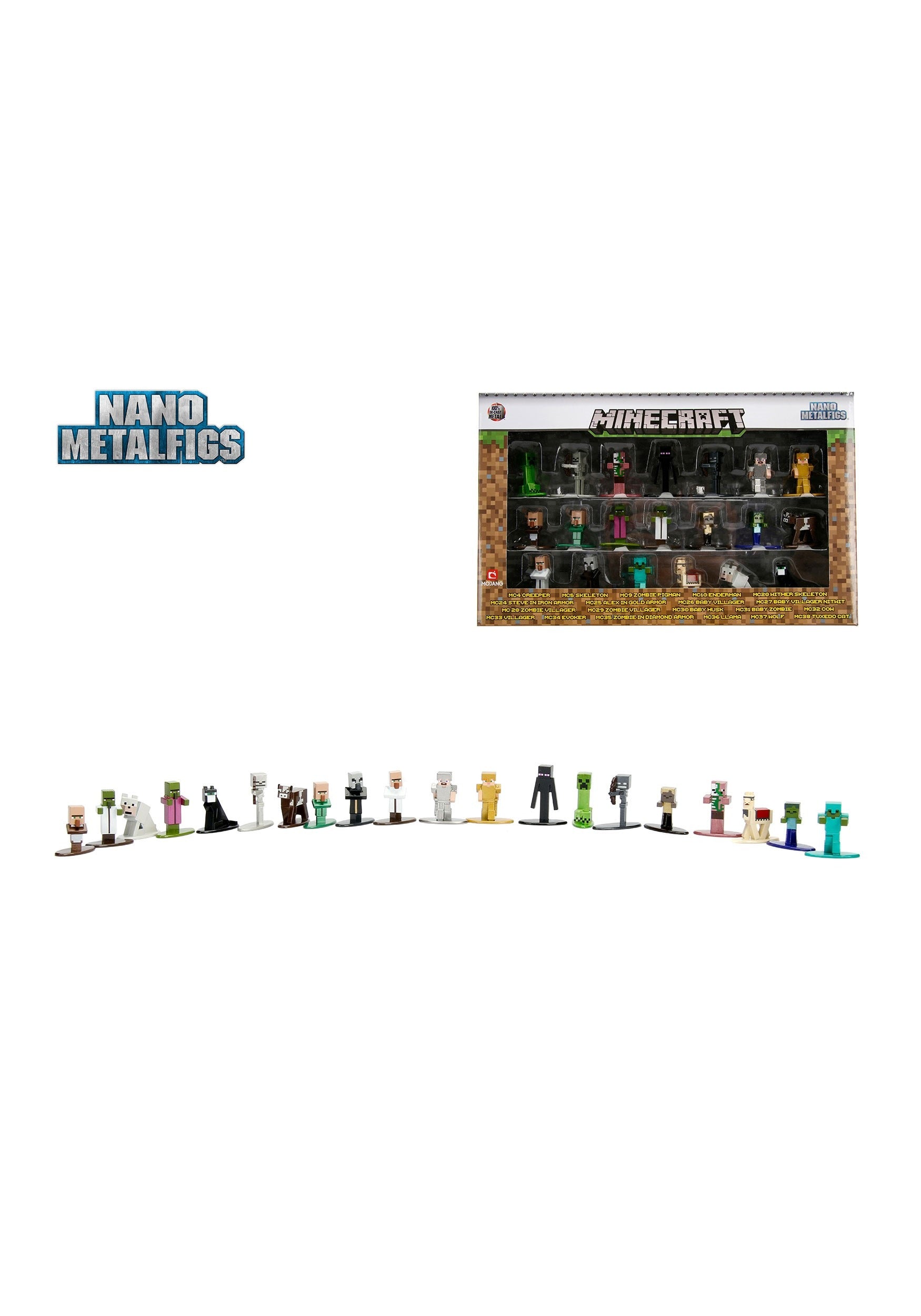 Minecraft Set De Figuras Nano Figs