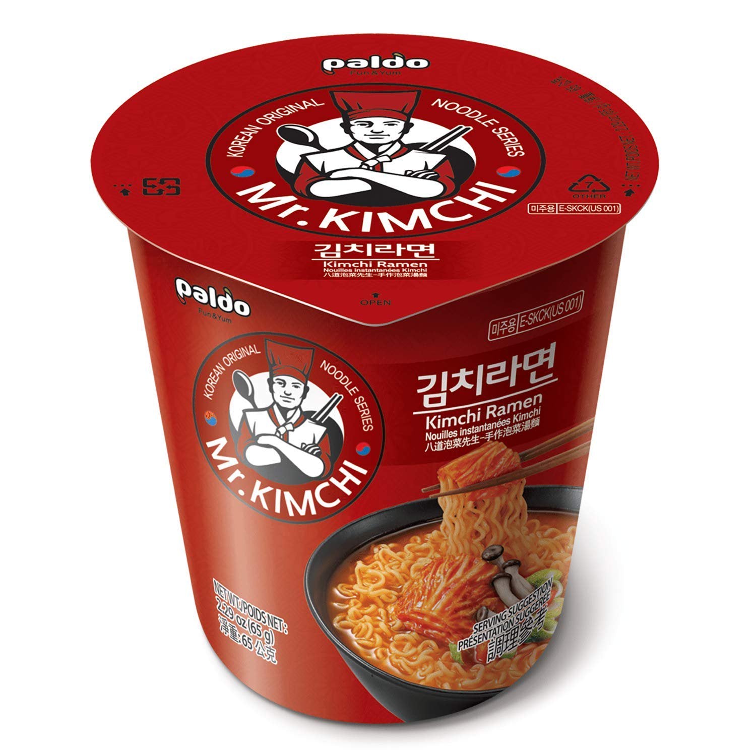 Paldo Mr. Kimchi Ramen Instant Cup Noodles with Kimchi Based Spicy Broth (6)