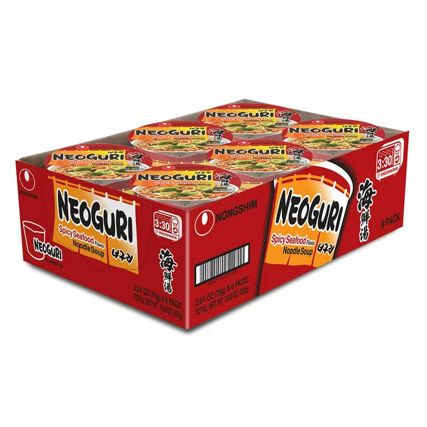 Nongshim Neoguri Spicy Seafood Ramyun Ramen Noodle Soup Cup (6)