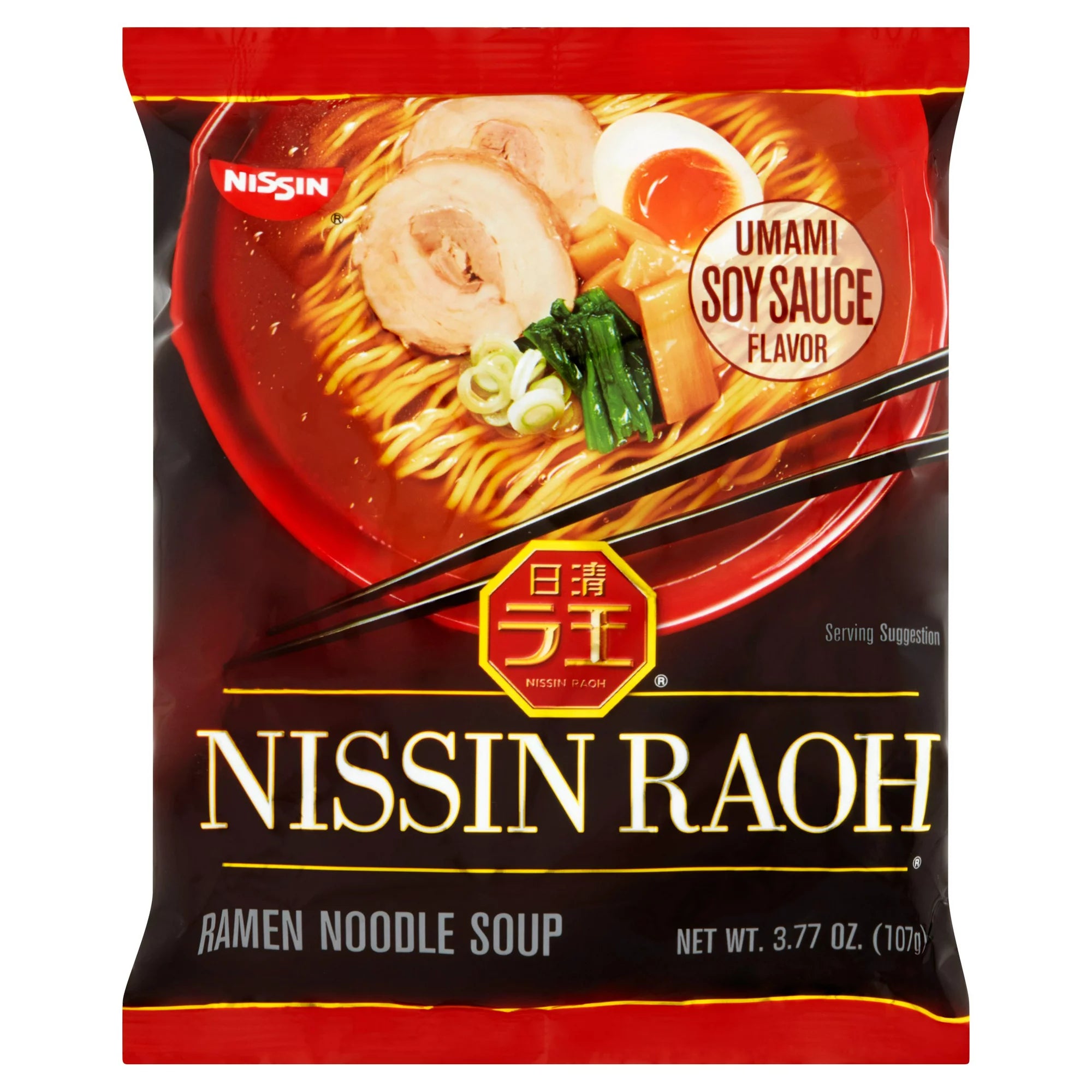 Nissin Raoh Umami Soy Sauce Flavor Ramen Noodle Soup