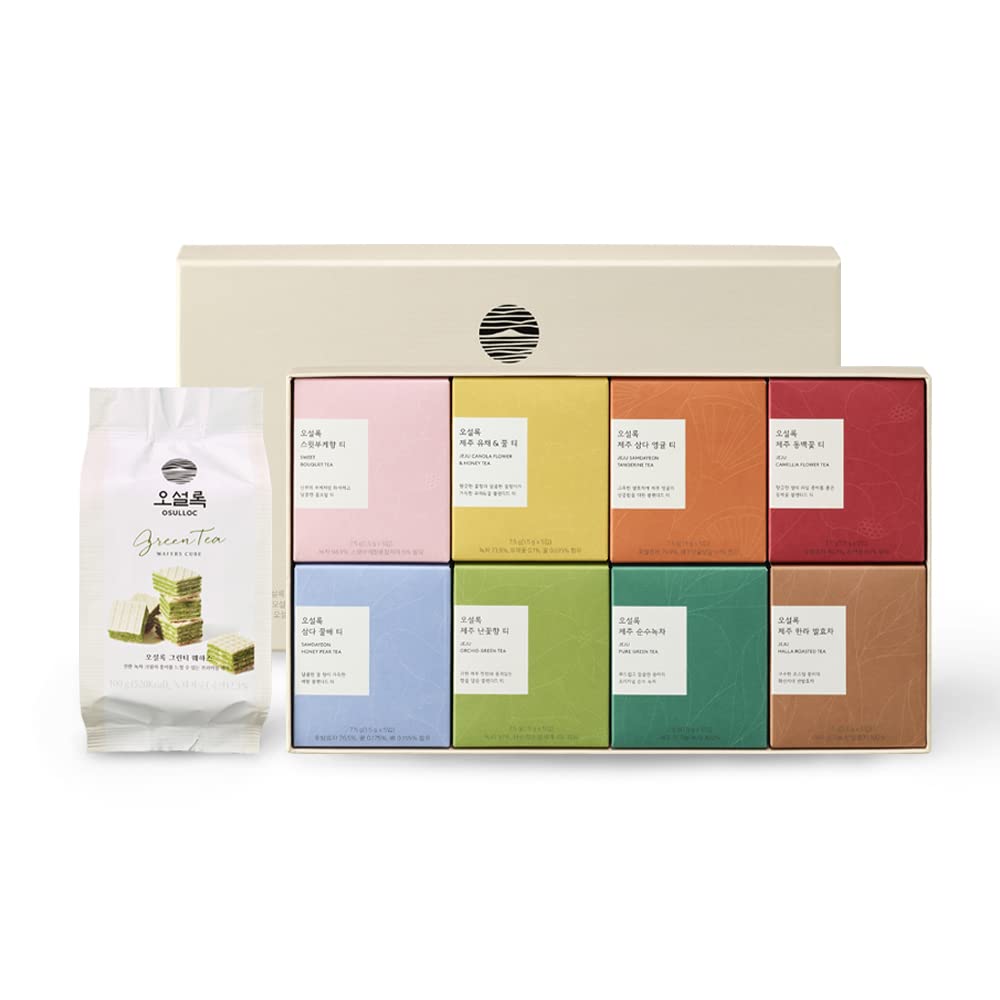 OSULLOC Premium Tea collection + Green tea Wafers