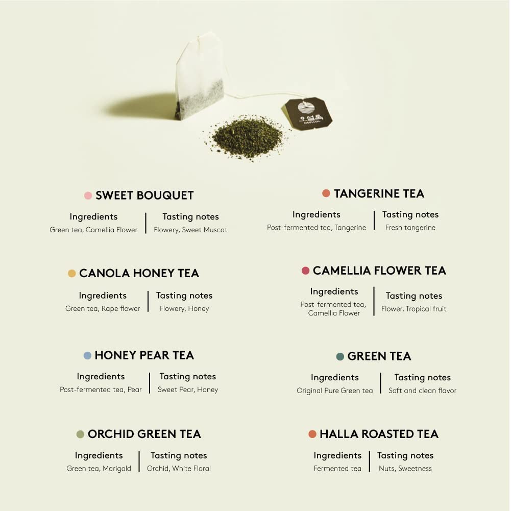 OSULLOC Premium Tea collection + Green tea Wafers