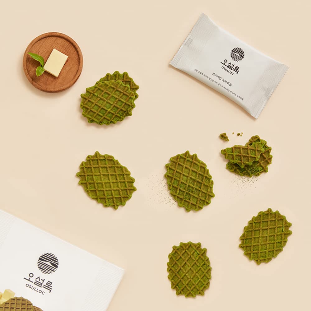 Osulloc Green Tea Foods (Green Tea Waffles)