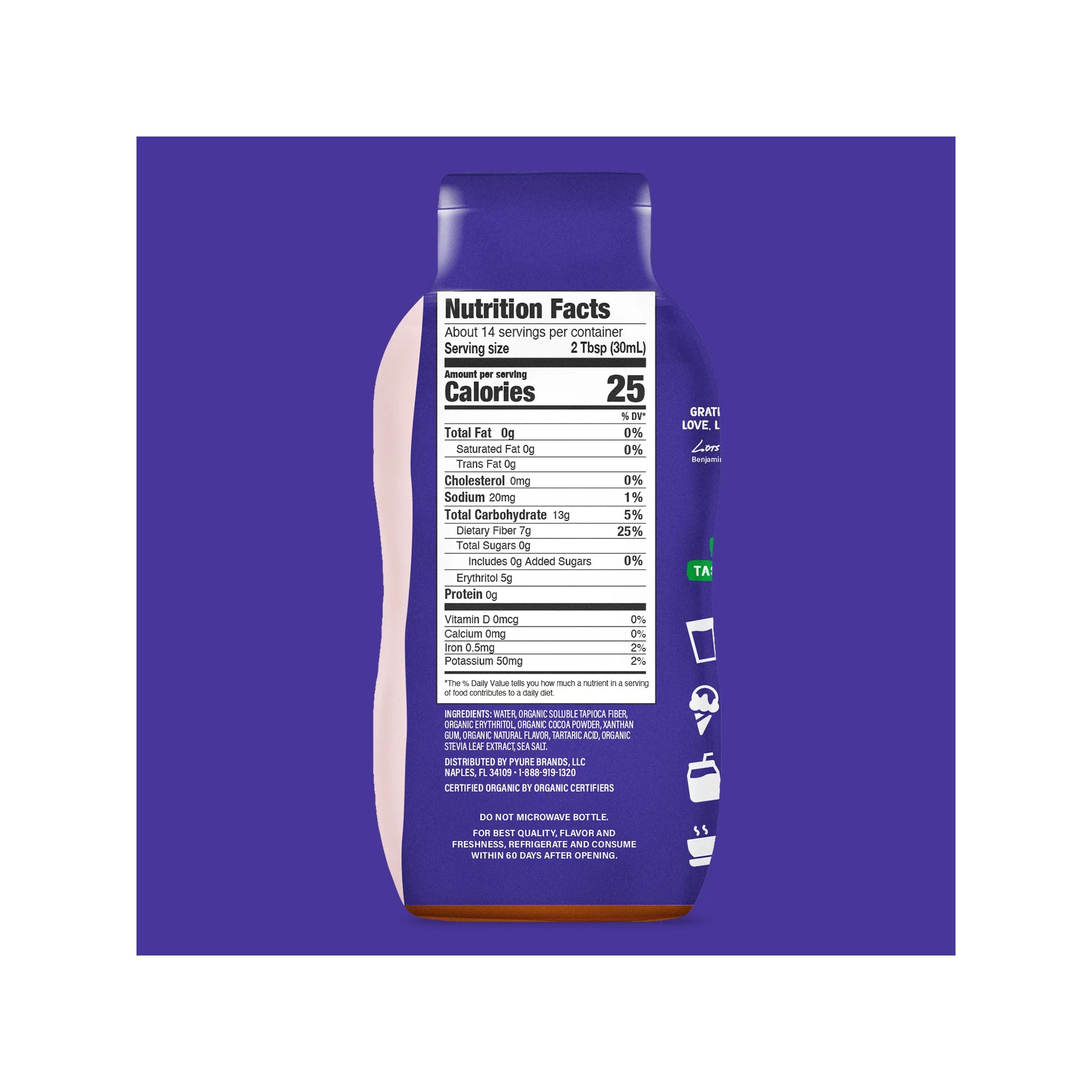 Pyure Organic Chocolate Dessert Syrup