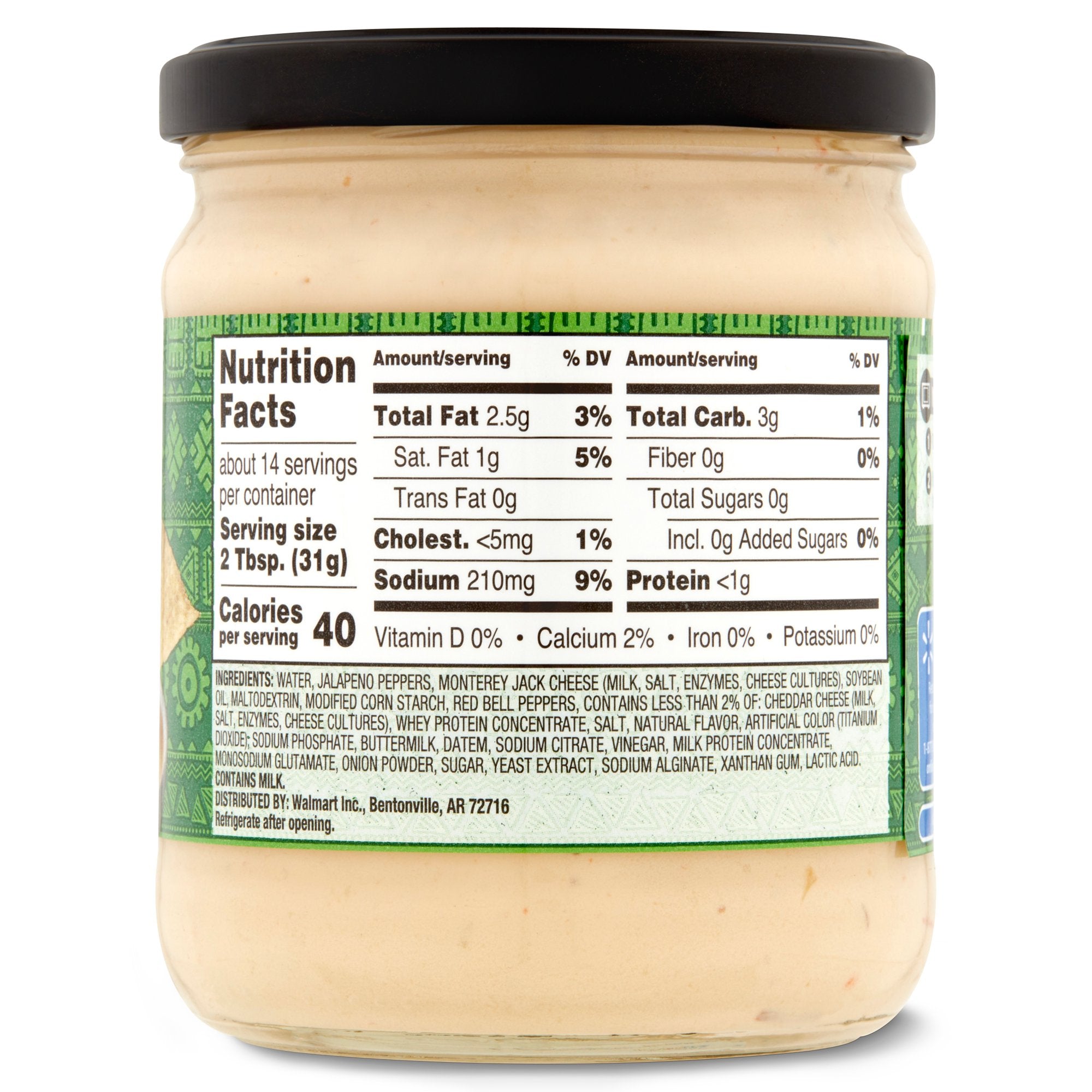 Great Value Queso Blanco Cheese Dip, 15 oz.