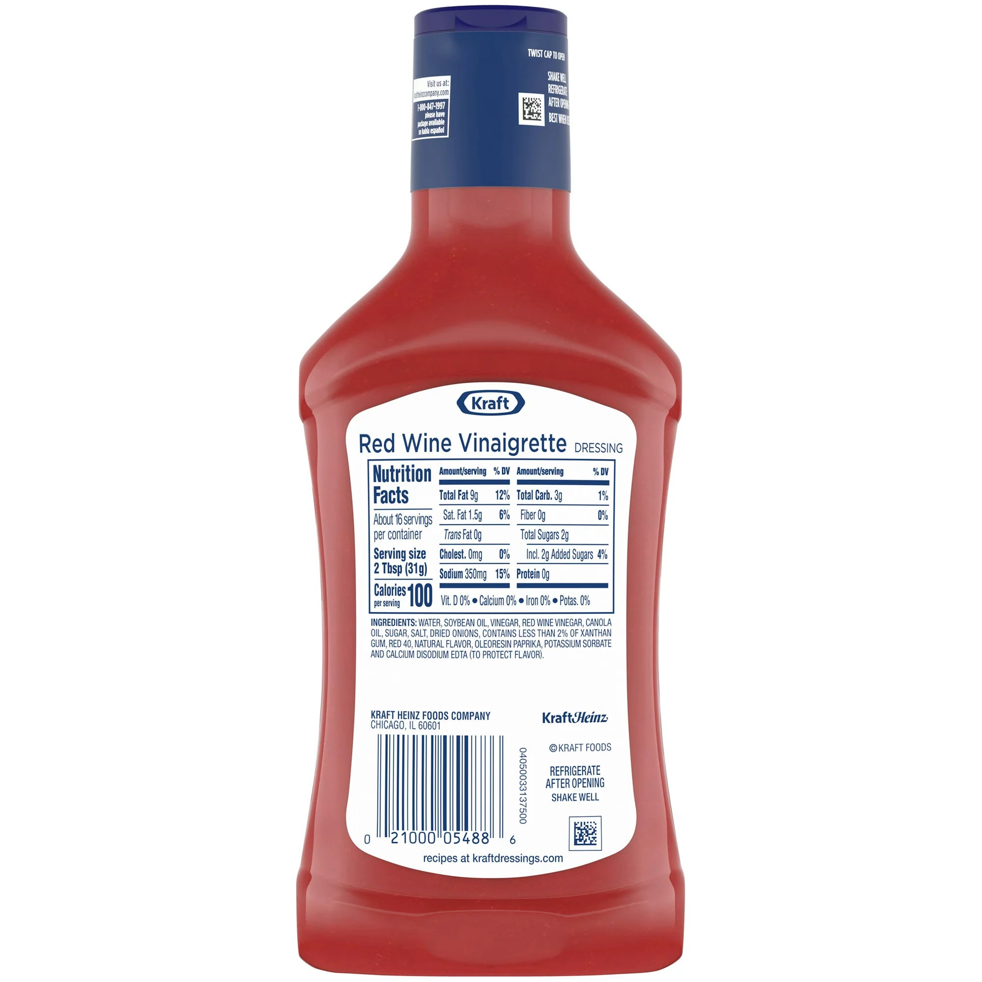 Kraft Red Wine Vinaigrette Salad Dressing