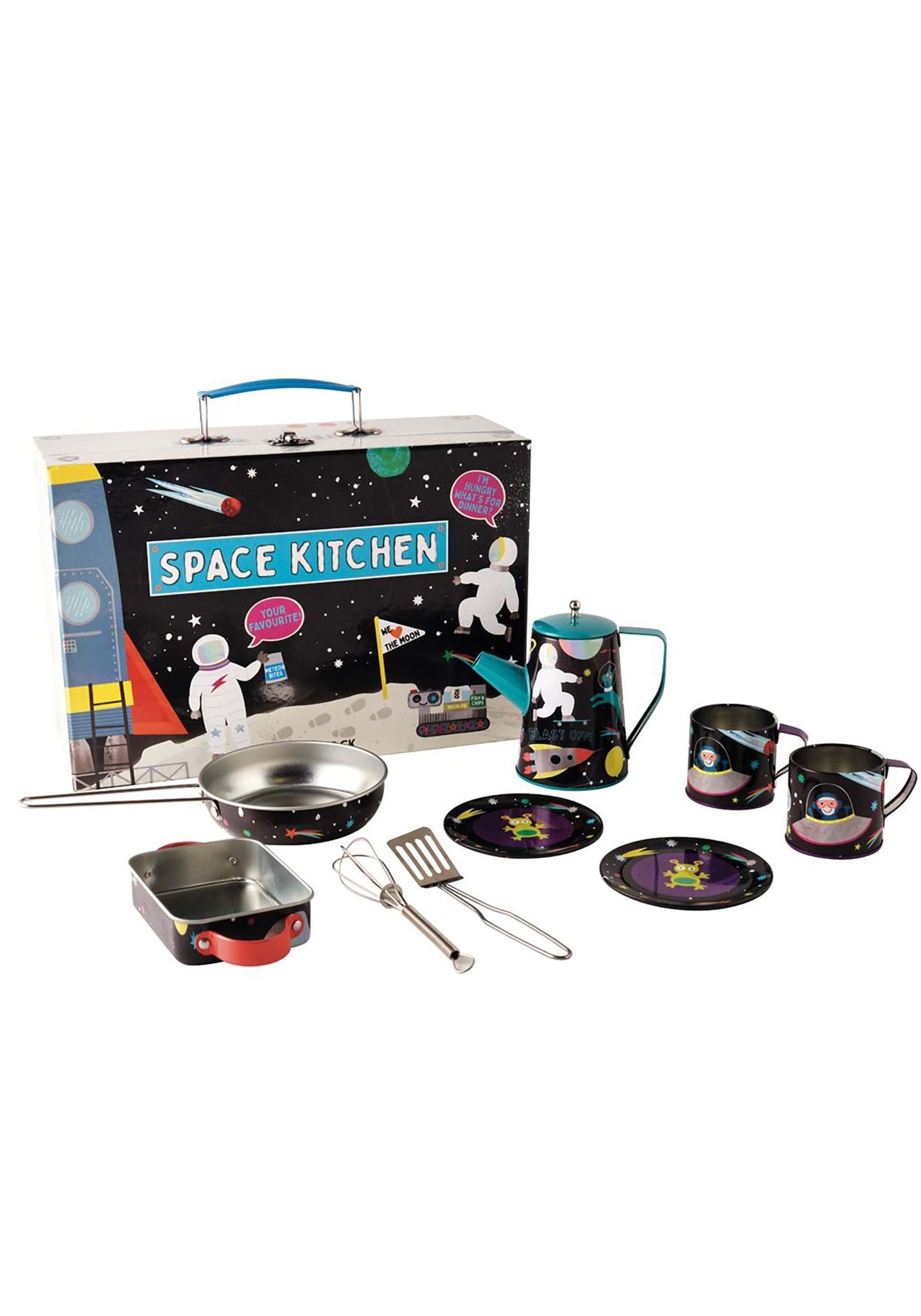 Set De Cocina Astronauta Galaxia Espacio Para Niños