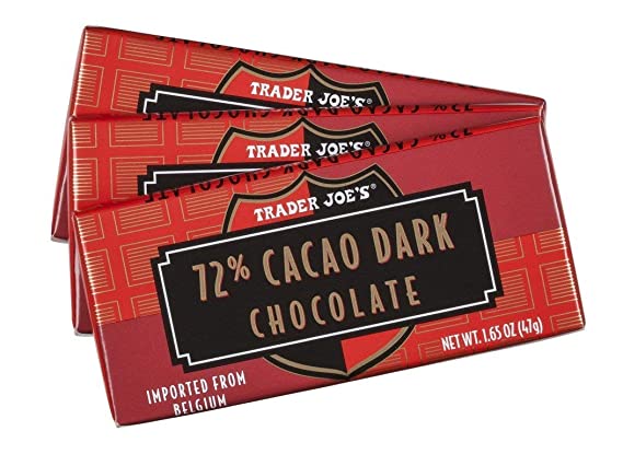 Trader Joes 72% CACAO Chocolate Oscuro Huge Pound Plus Barras de Caramelo