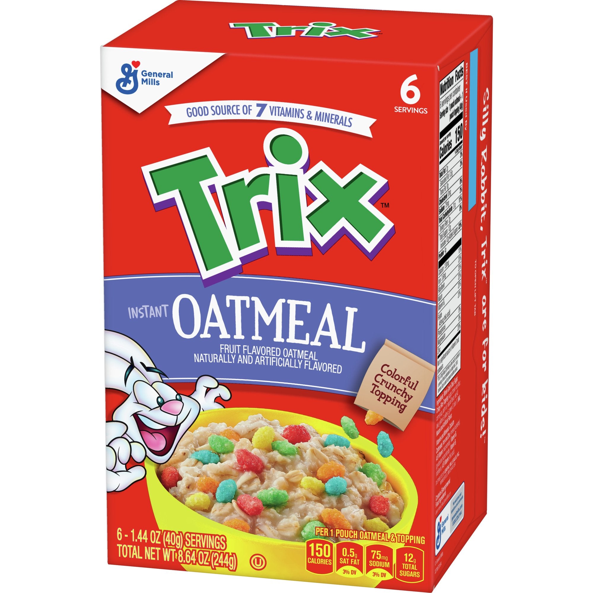 Trix Instant Oatmeal, 8.64 oz, Cont. 6