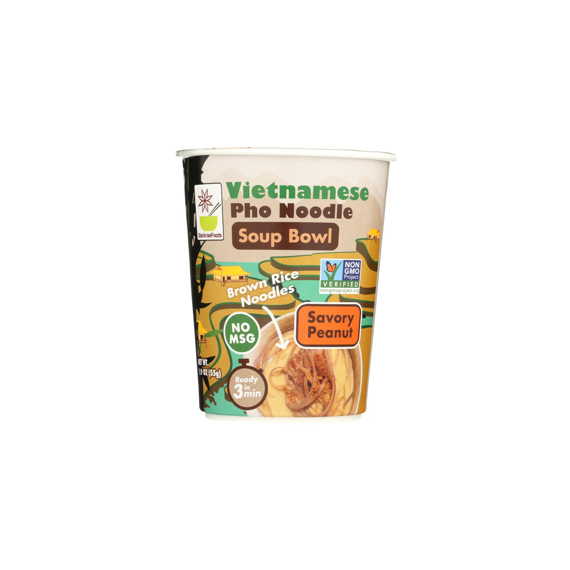 Star Anise Vietnamese Pho Noodle Soup Bowl