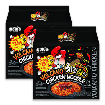 Paldo Fun & Yum Volcano Extremely Hot & Spicy Stir Fried Chicken Instant Noodles