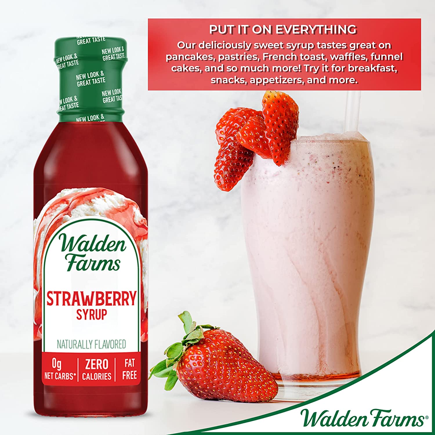 Walden Farms Strawberry Sugar Free Syrup, 12oz
